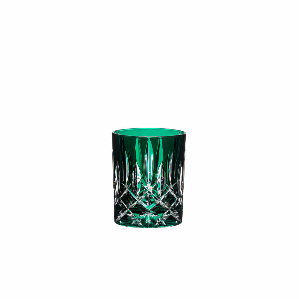 Riedel Laudon Becher, Whiskybecher, Tumbler, Trinkbecher, Glas, Trinkglas, Kristallglas, Dunkelgrün, H 10 cm, 1515/02S3DG