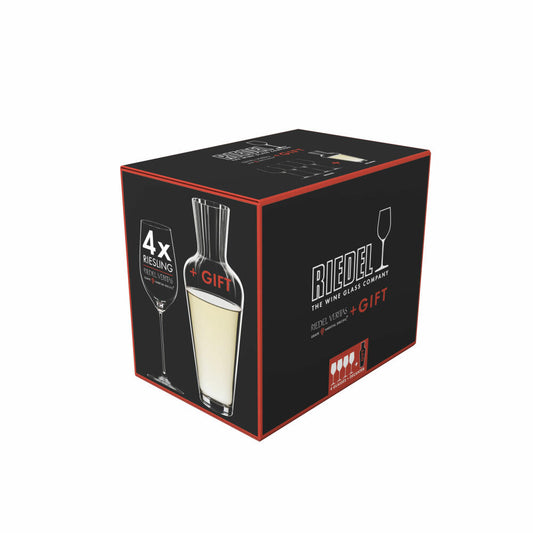 Riedel Veritas Riesling Zinfandel Mosel, 5-tlg., Rieslinggläser, Dekanter, Weinglas, 5449/15-MOS