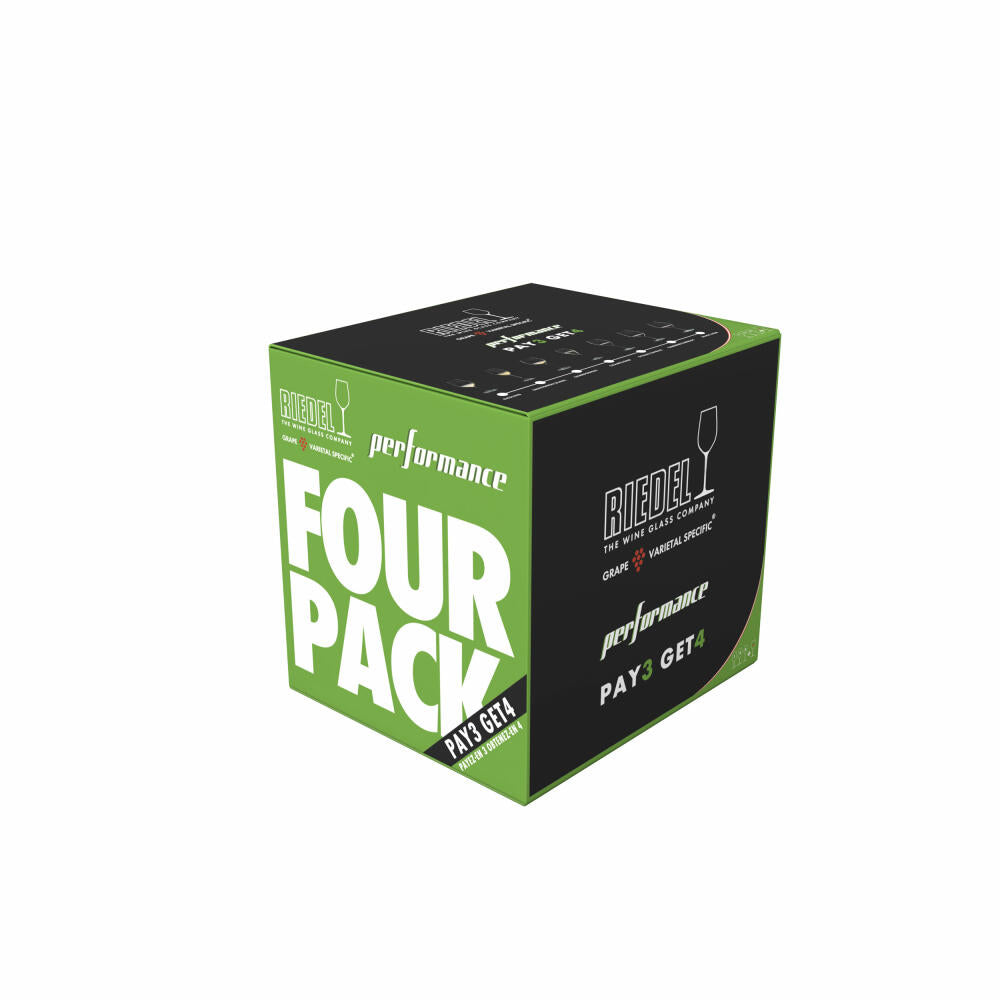 Riedel Performance Cabernet Merlot, 4er Vorteilsset, Rotweinglas, Weinglas, Kristallglas, 834 ml, 5884/0-1