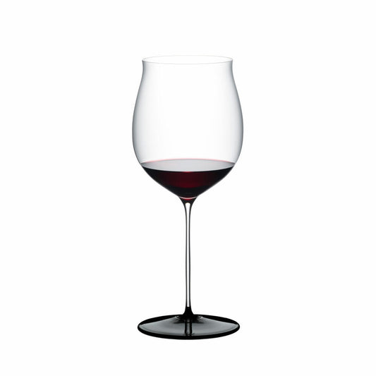 Riedel Fatto A Mano Black Tie Burgundy Grand Cru, Rotweinglas, Weinglas, Kristallglas, 1.022 L, 4110/16