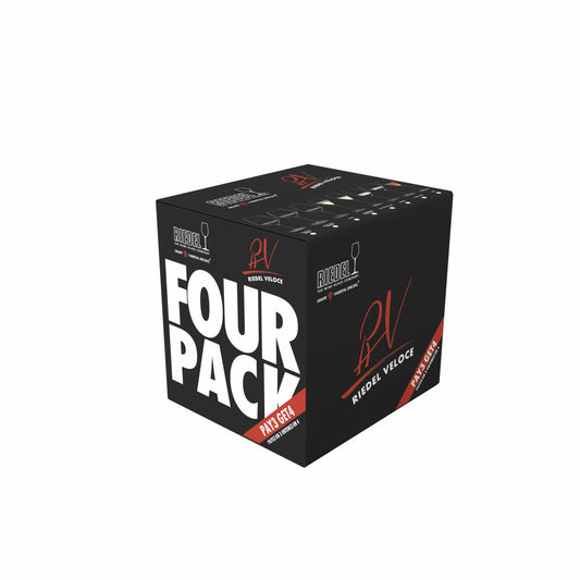 Riedel Veloce Pinot Noir Nebbiolo, 4er Vorteilsset, Rotweinglas, Weinglas, Kristallglas, 763 ml, 5330/07