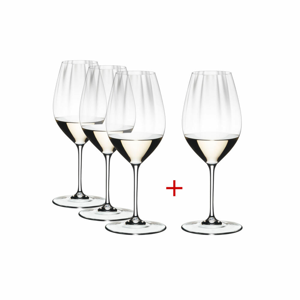 Riedel Performance Riesling, 4er Vorteilsset, Weißweinglas, Weinglas, Kristallglas, 623 ml, 5884/15-1