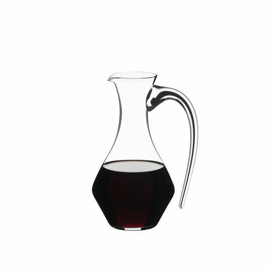 Riedel Fatto A Mano Cabernet Dekanter, Weinkaraffe, Weindekanter, Kristallglas, Schwarz, 0.75 L, 4900/13B