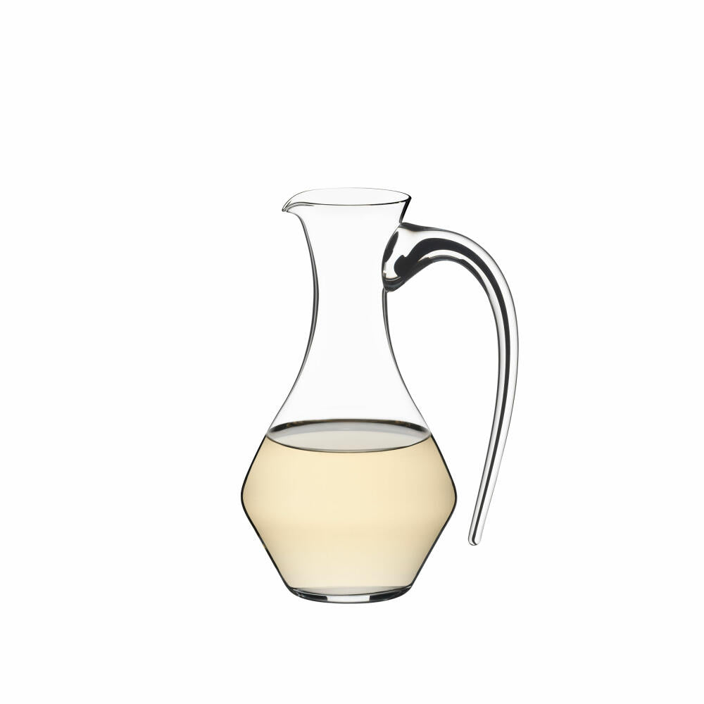 Riedel Fatto A Mano Cabernet Dekanter, Weinkaraffe, Weindekanter, Kristallglas, Schwarz, 0.75 L, 4900/13B