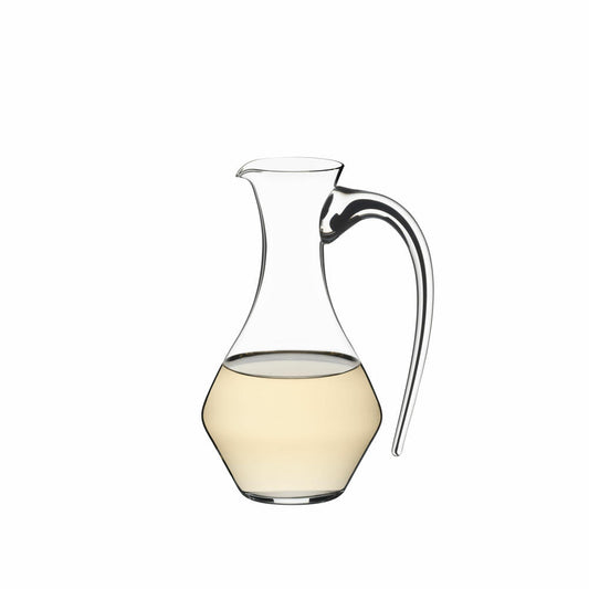 Riedel Fatto A Mano Cabernet Dekanter, Weinkaraffe, Weindekanter, Kristallglas, Schwarz, 0.75 L, 4900/13B