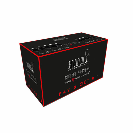 Riedel Veritas Cabernet / Merlot, Kauf 8 Zahl 6, Rotweinglas, Weinglas, Hochwertiges Glas, 625 ml, 7449/0