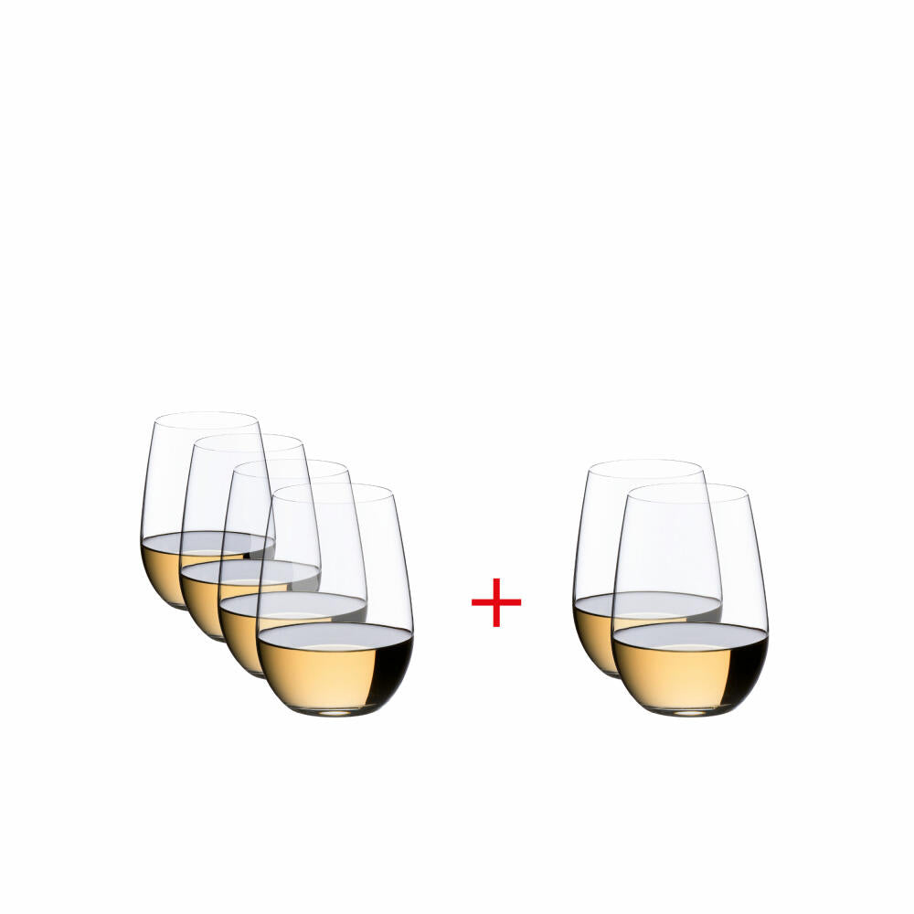 Riedel Weißweinglas 6er Set O Riesling Zinfandel, Kristallglas, Transparent, 375 ml, 7414/56