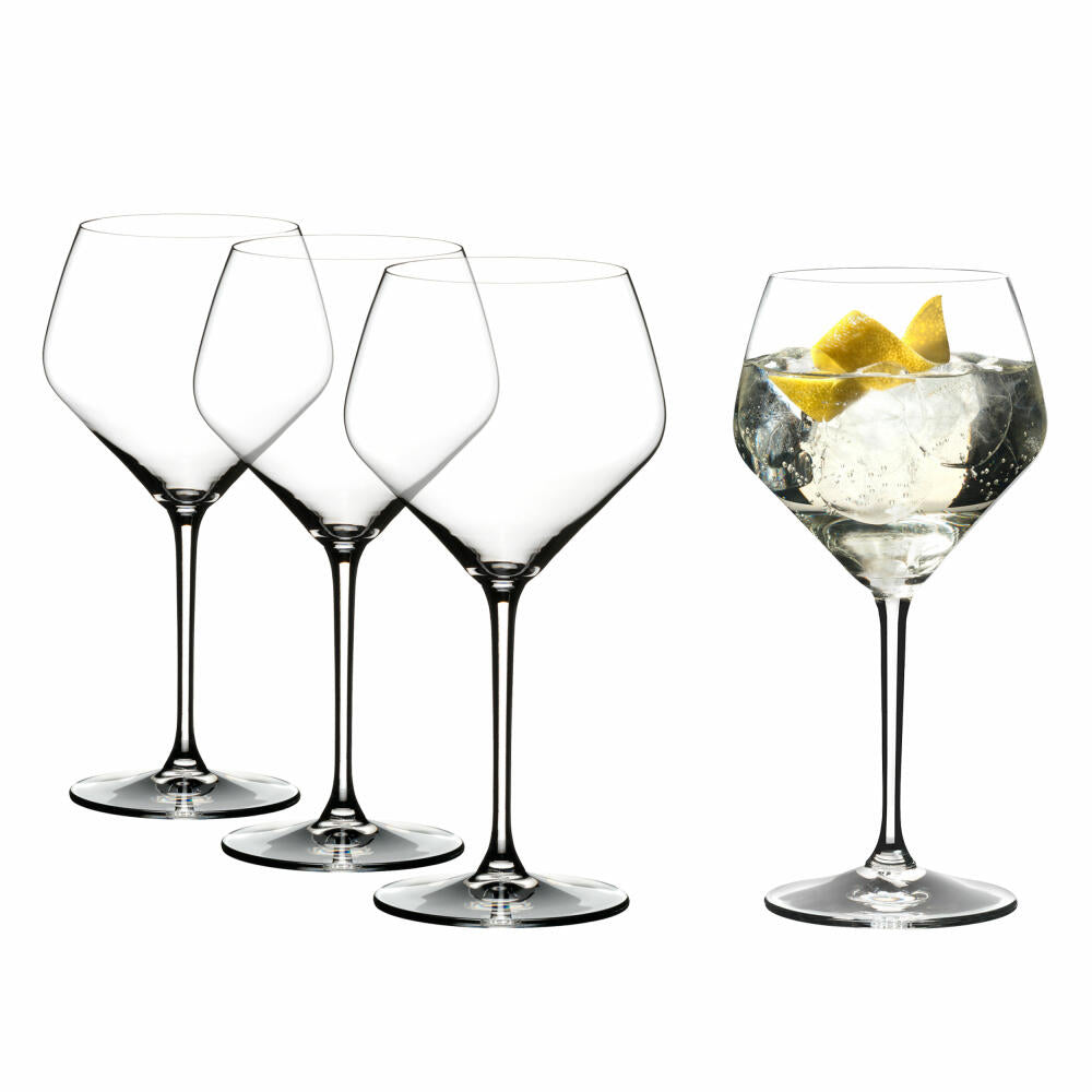 Riedel Gin Set, Gin Tonic Gläser, Stielgläser, Extreme Ginglas, 670 ml, 4 Gläser, 5441/97