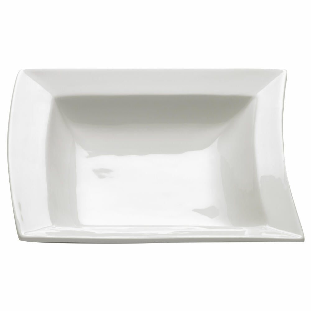 Maxwell & Williams Sway Teller Tief, Suppenteller, Tiefer Teller, Salatteller, Porzellan, Weiß, 17 cm, JX31043