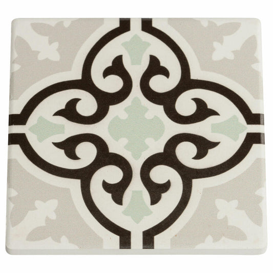 Maxwell &amp; Williams Medina ceramic coaster Mekes, ceramic tray, tray, ceramic / cork, multicolored, 9.5 cm, DU0014