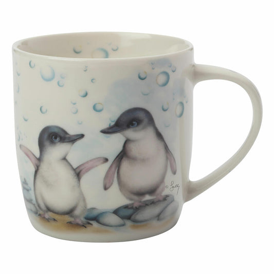 Maxwell & Williams Sally Howell Becher Penguins, Tasse, in Geschenkdose, Porzellan, Metall, Mehrfarbig, 375 ml, DX0463