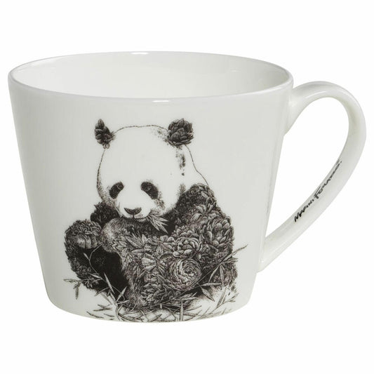 Maxwell & Williams Becher Marini Ferlazzo - Giant Panda breit, Porzellan, Schwarz, Weiß, 450 ml, DX0512
