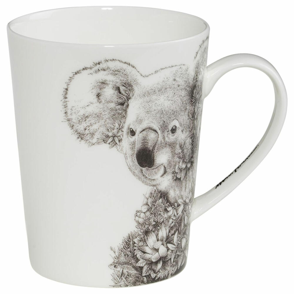 Maxwell & Williams Becher Marini Ferlazzo - Koala hoch, Porzellan, Schwarz, Weiß, 460 ml, DX0516