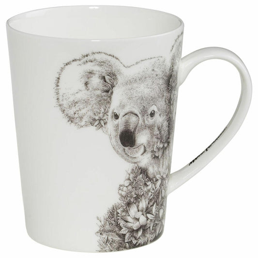 Maxwell & Williams Becher Marini Ferlazzo - Koala hoch, Porzellan, Schwarz, Weiß, 460 ml, DX0516