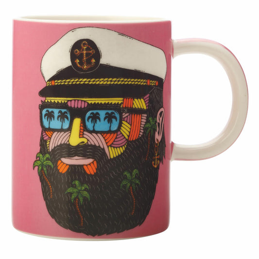 Maxwell & Williams Mulga Becher Captain, Tasse, in Geschenkbox, Porzellan, Mehrfarbig, 450 ml, DX0704