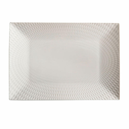 Maxwell & Williams Round Platte Diamonds, Servierplatte, Kuchenplatte, Porzellan, Weiß, 25x18 cm, DV0175