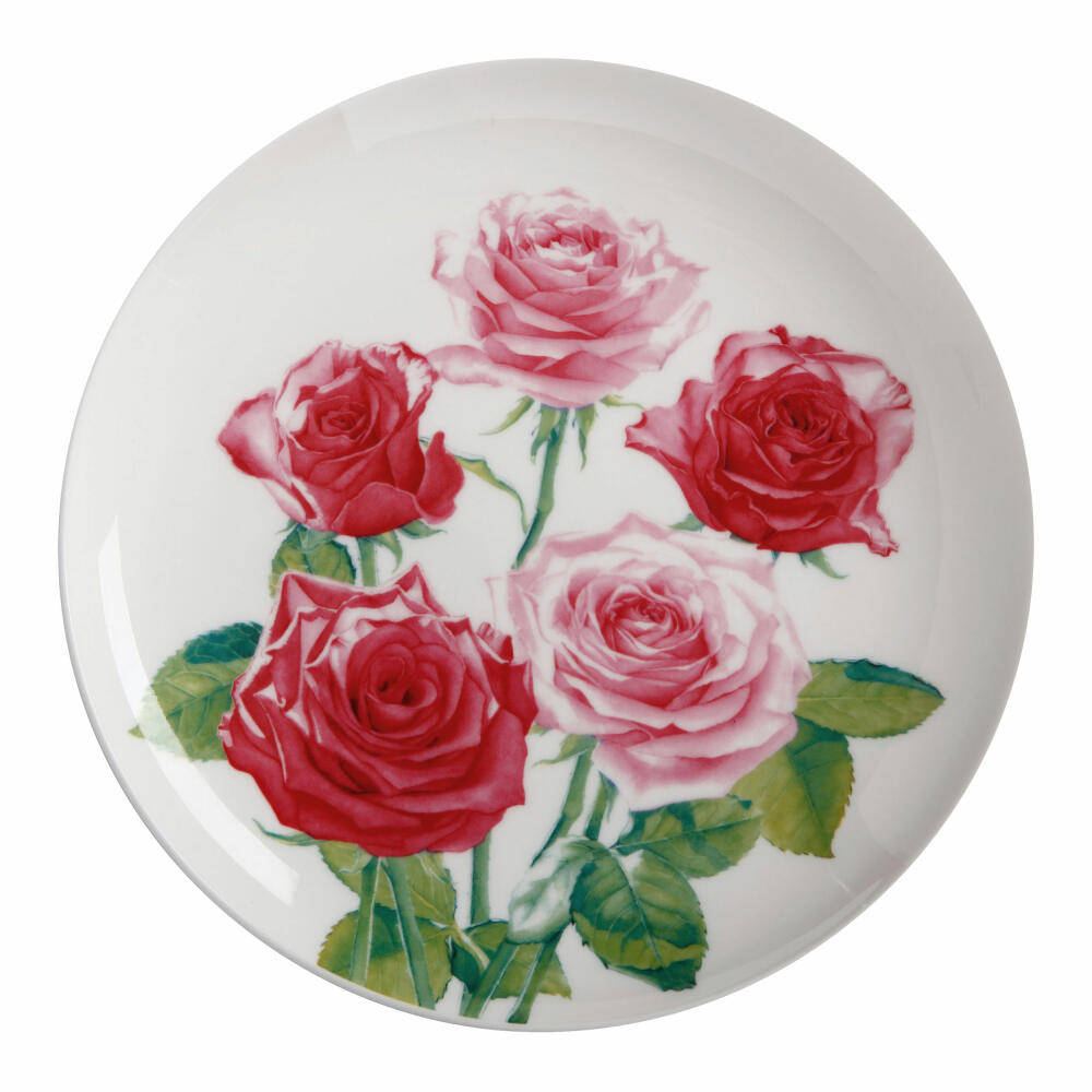 Maxwell &amp; Williams Plate Rose - Katherine Castle Floriade, Dinner Plate, Breakfast Plate, Bone China, Colorful, 20 cm, JY0044