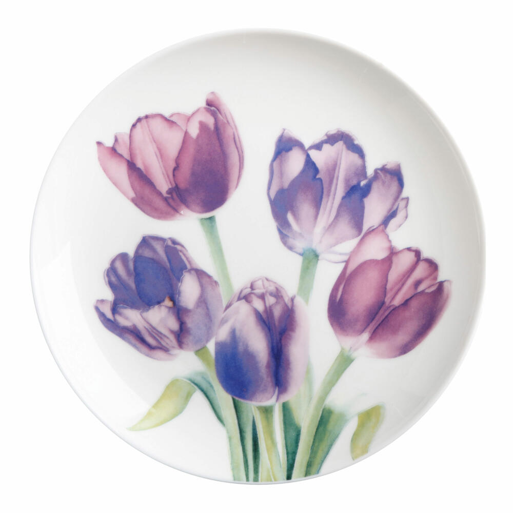 Maxwell & Williams Teller Tulpe - Katherine Castle Floriade, Speiseteller, Frühstücksteller, Bone China, Bunt, 20 cm, JY0048
