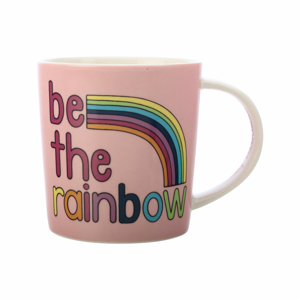 Maxwell &amp; Williams Mug Be Kind - Be The Rainbow, Coffee Mug, Cup, Porcelain, Colorful, 380 ml, DX1072