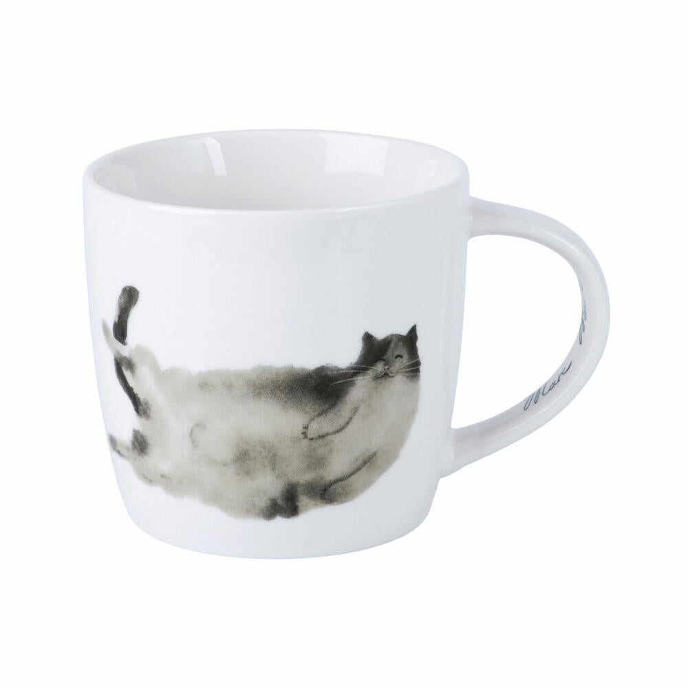 Maxwell & Williams Becher Feline Friends - Belly Up, Katzenbecher, Tasse, Porzellan, 400 ml, DX1224
