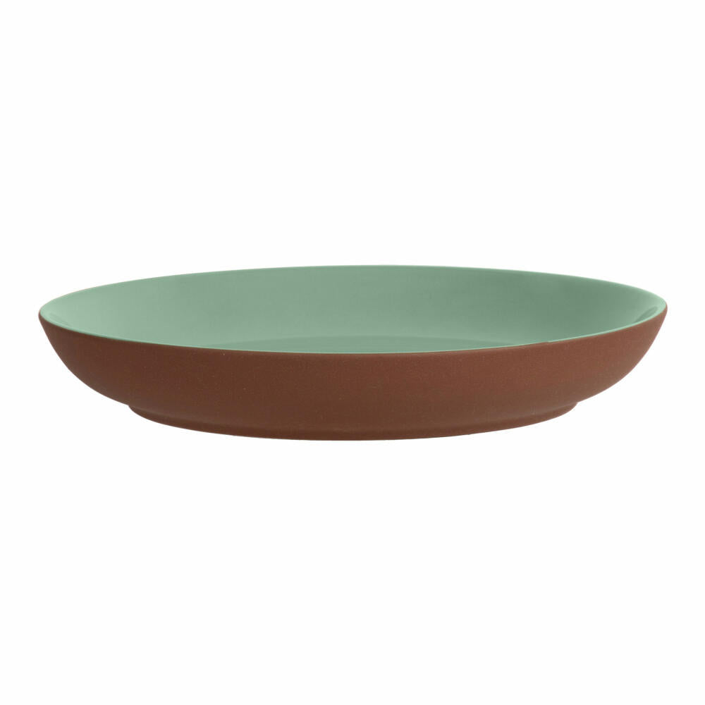 Maxwell & Williams SIENNA Teller Tief, Suppenteller, Speiseteller, Keramik, Grün, Ø 19 x 3 cm, LM0005