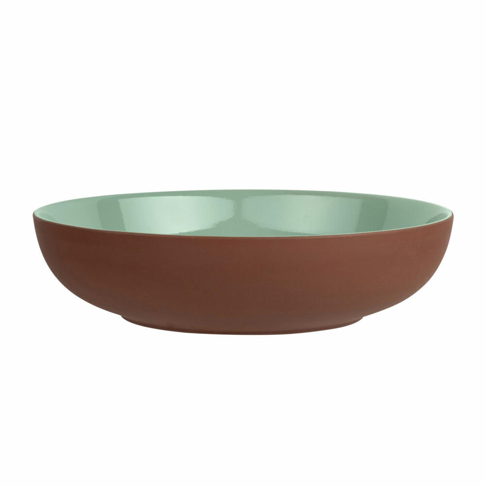 Maxwell & Williams SIENNA Schüssel, Salatschüssel, Suppenschale, Schale, Keramik, Grün, Ø 28 x 7 cm, LM0011