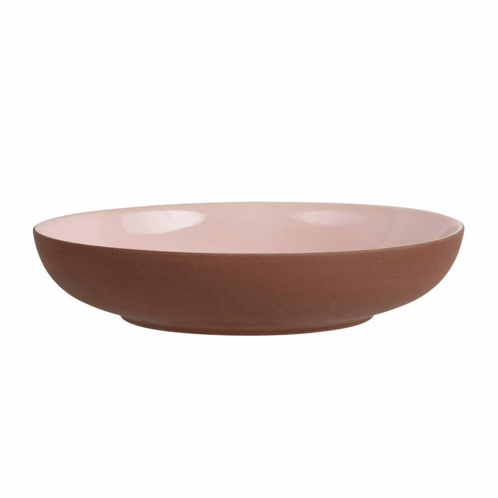 Maxwell &amp; Williams SIENNA Flat Bowl, Soup Bowl, Pasta Plate, Ceramic, Pink, Ø 22 x 4.5 cm, LM0020