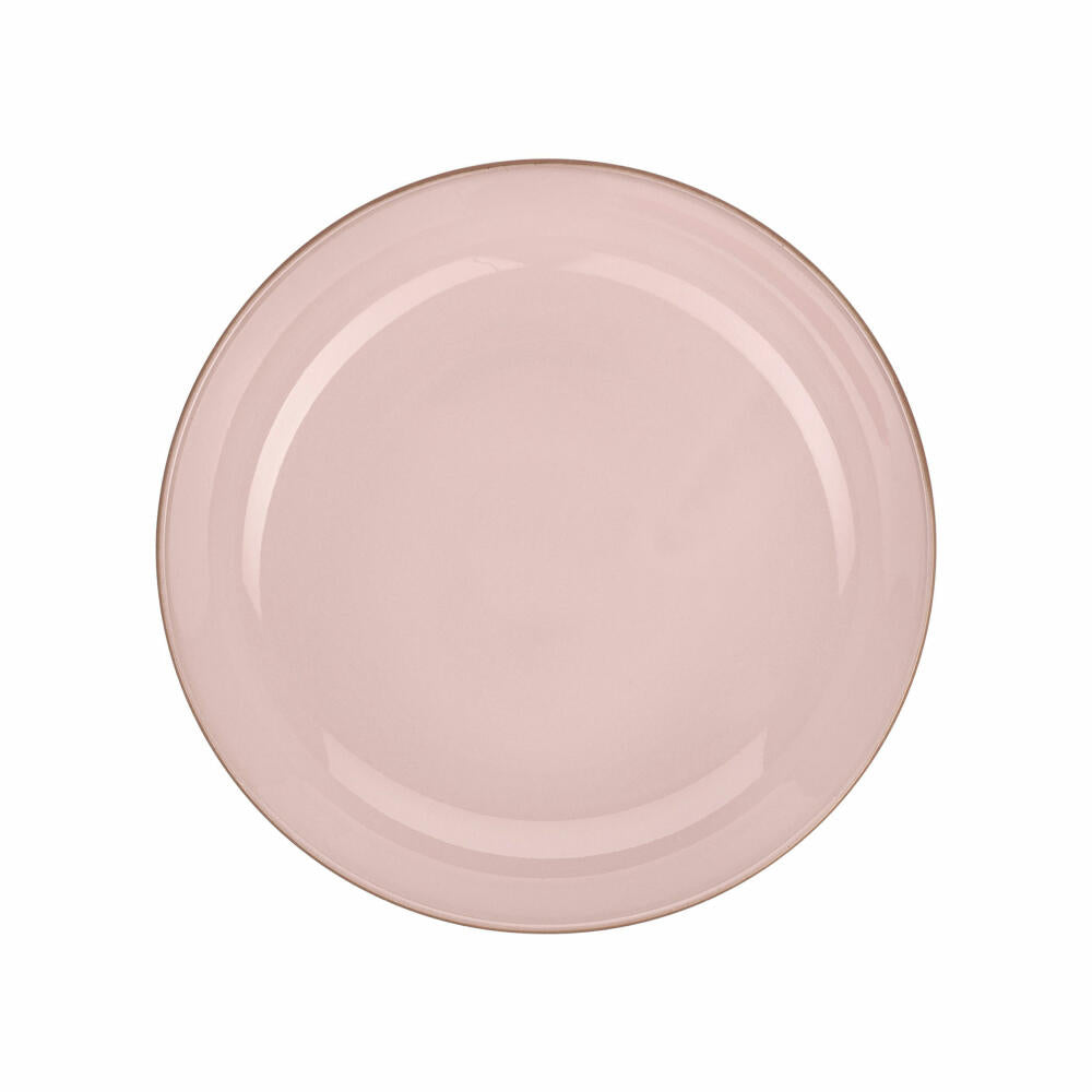Maxwell &amp; Williams SIENNA Flat Bowl, Soup Bowl, Pasta Plate, Ceramic, Pink, Ø 22 x 4.5 cm, LM0020