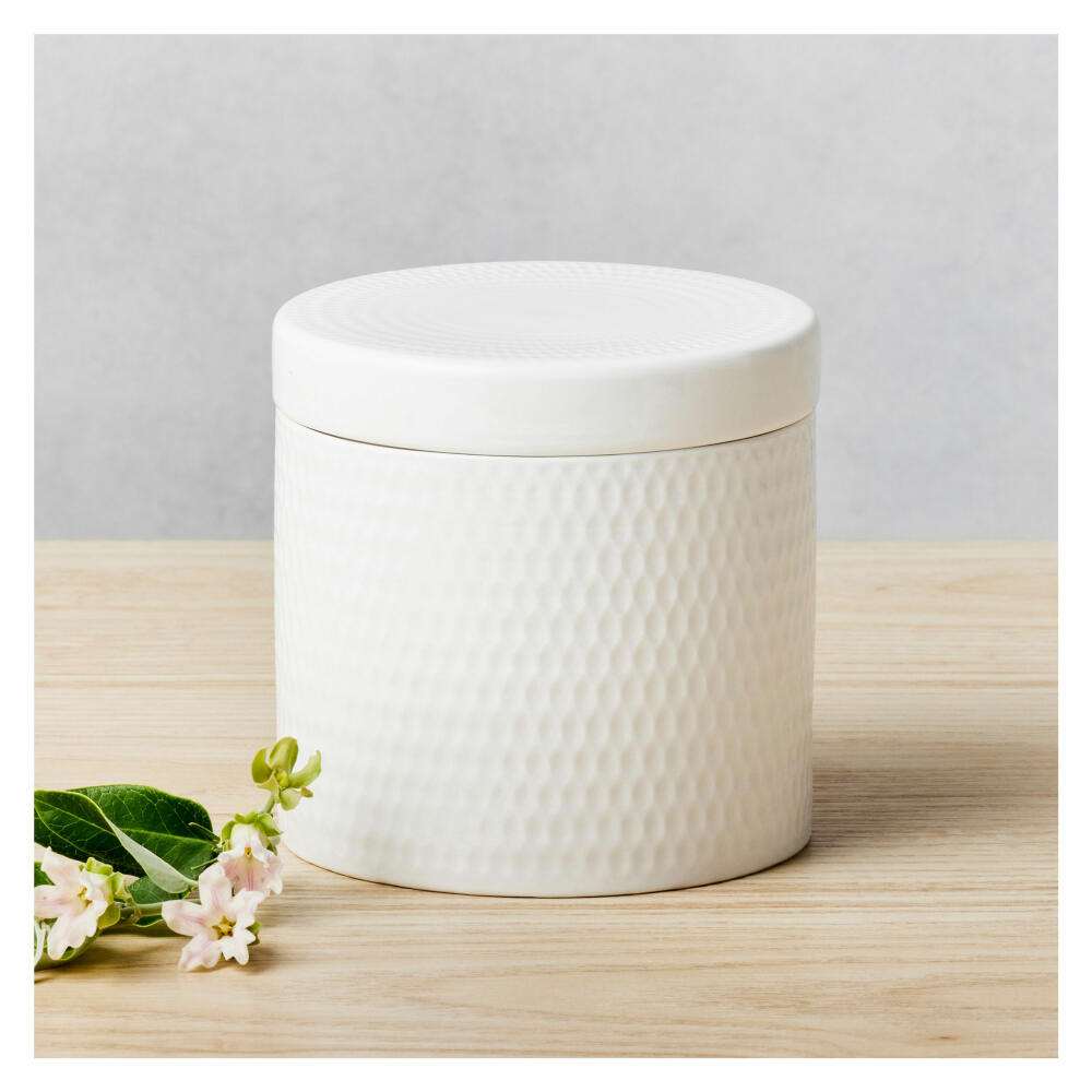 Maxwell &amp; Williams DIAMONDS storage jar, storage jar, in gift box, porcelain, white, 1 L, DV0184