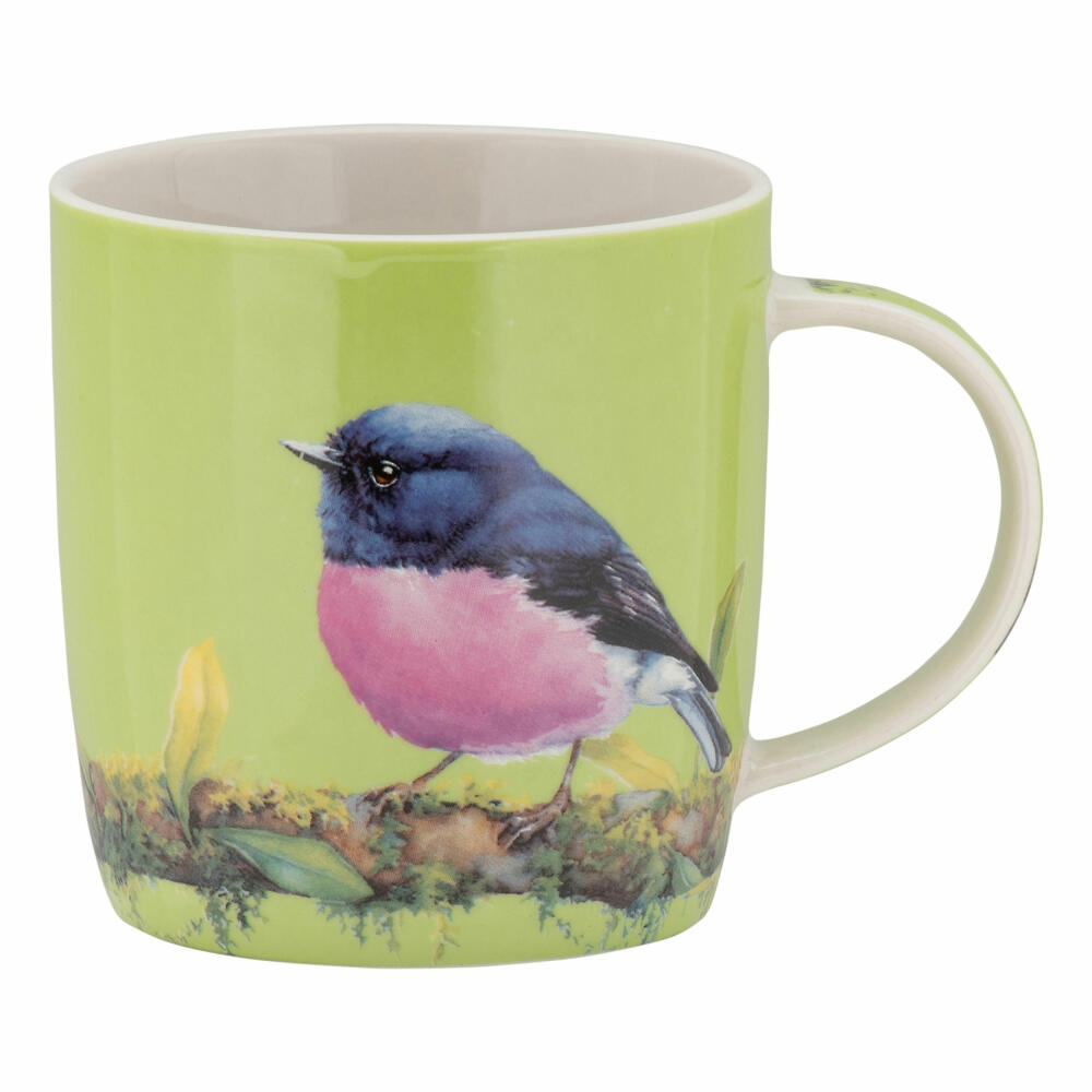 Maxwell & Williams BIRD TALK Becher Rosenbrust-Schnäpper, Kaffeebecher, Tasse, in Geschenkbox, Porzellan, 370 ml, DX1121