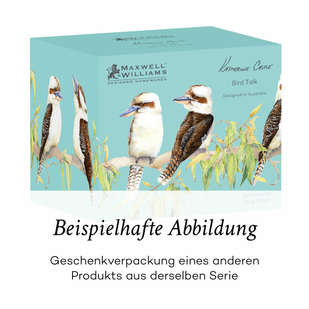 Maxwell & Williams BIRD TALK Becher Rosenbrust-Schnäpper, Kaffeebecher, Tasse, in Geschenkbox, Porzellan, 370 ml, DX1121