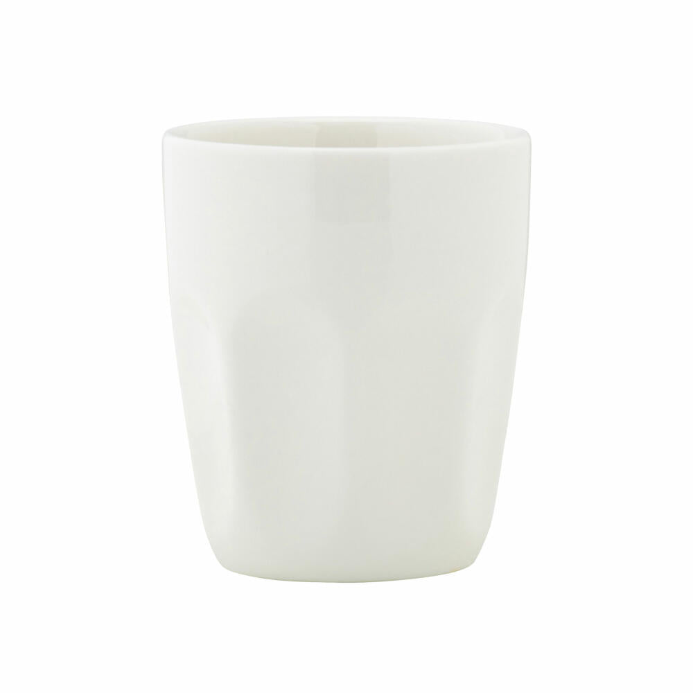 Maxwell & Williams KITCHEN Tassen-Set, 4-tlg., Becher, Kaffeebecher, Teetasse, Porzellan, Weiß, 200 ml, DV0189