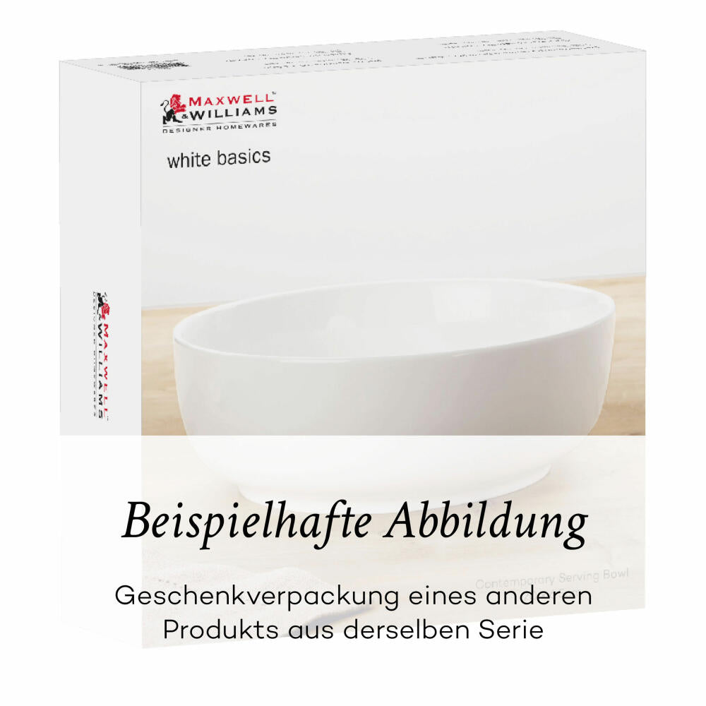 Maxwell & Williams KITCHEN Tassen-Set, 4-tlg., Becher, Kaffeebecher, Teetasse, Porzellan, Weiß, 200 ml, DV0189