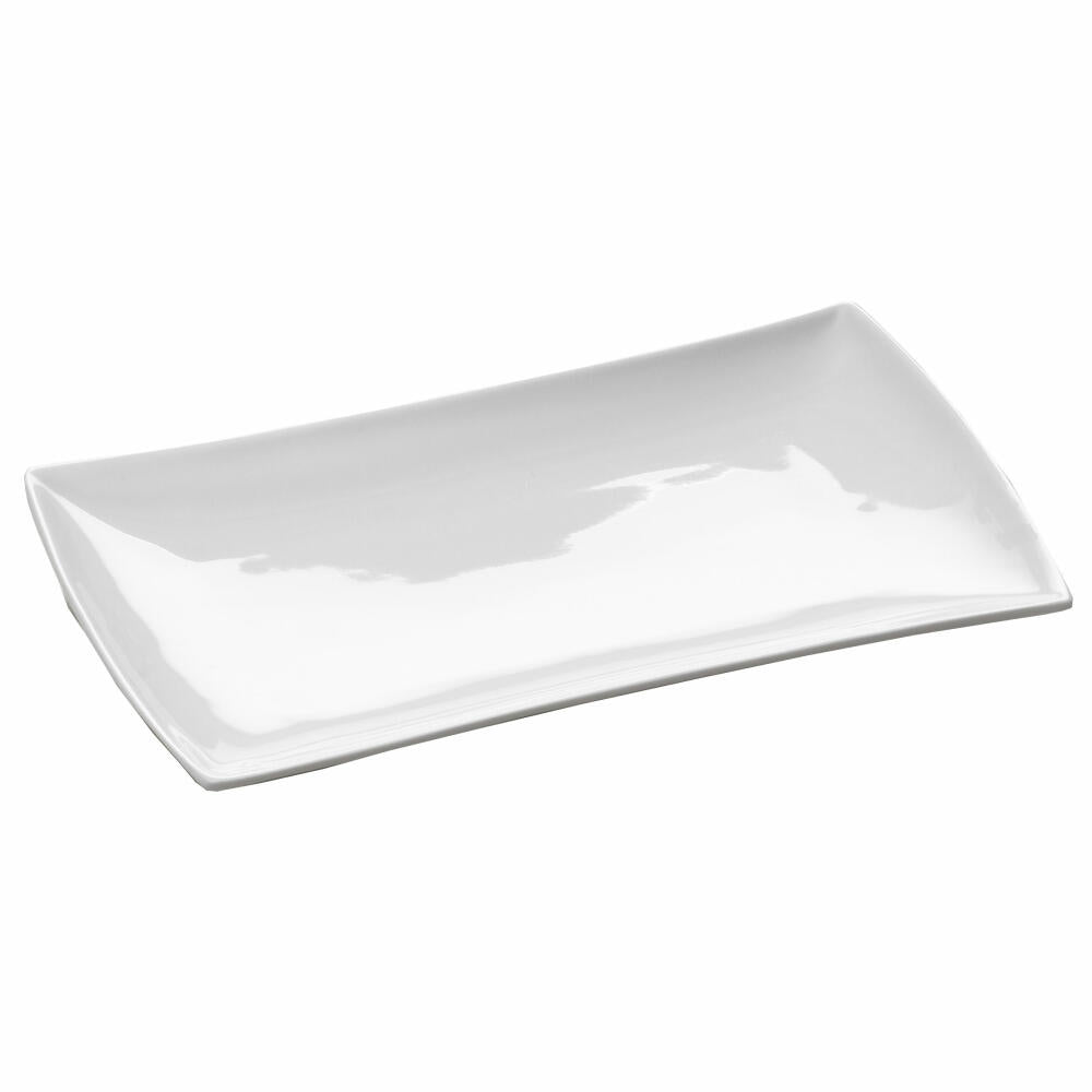 Maxwell &amp; Williams East meets West Square Plate, Tray, Serving Plate, Square, Porcelain, White, 20 cm x 11 cm, JX250031