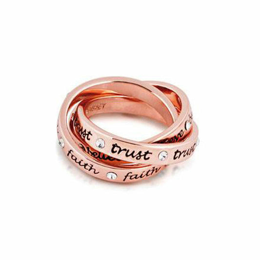 Goebel Ring intertwined red gold size 7 Couture Kingdom Tinker Bell Gold brass gold plated 12101071