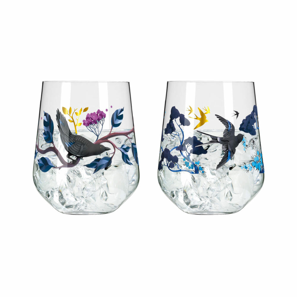 Ritzenhoff Ginglas Set of 2 Botanic Glamor 002, Joyanne Horscroft, crystal glass, 710 ml, 3801002