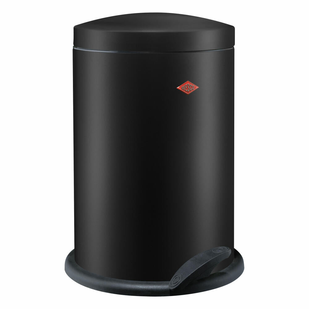 Wesco waste collector 116, trash can, waste bin, sheet steel, matt black, 13 L, 116212-73