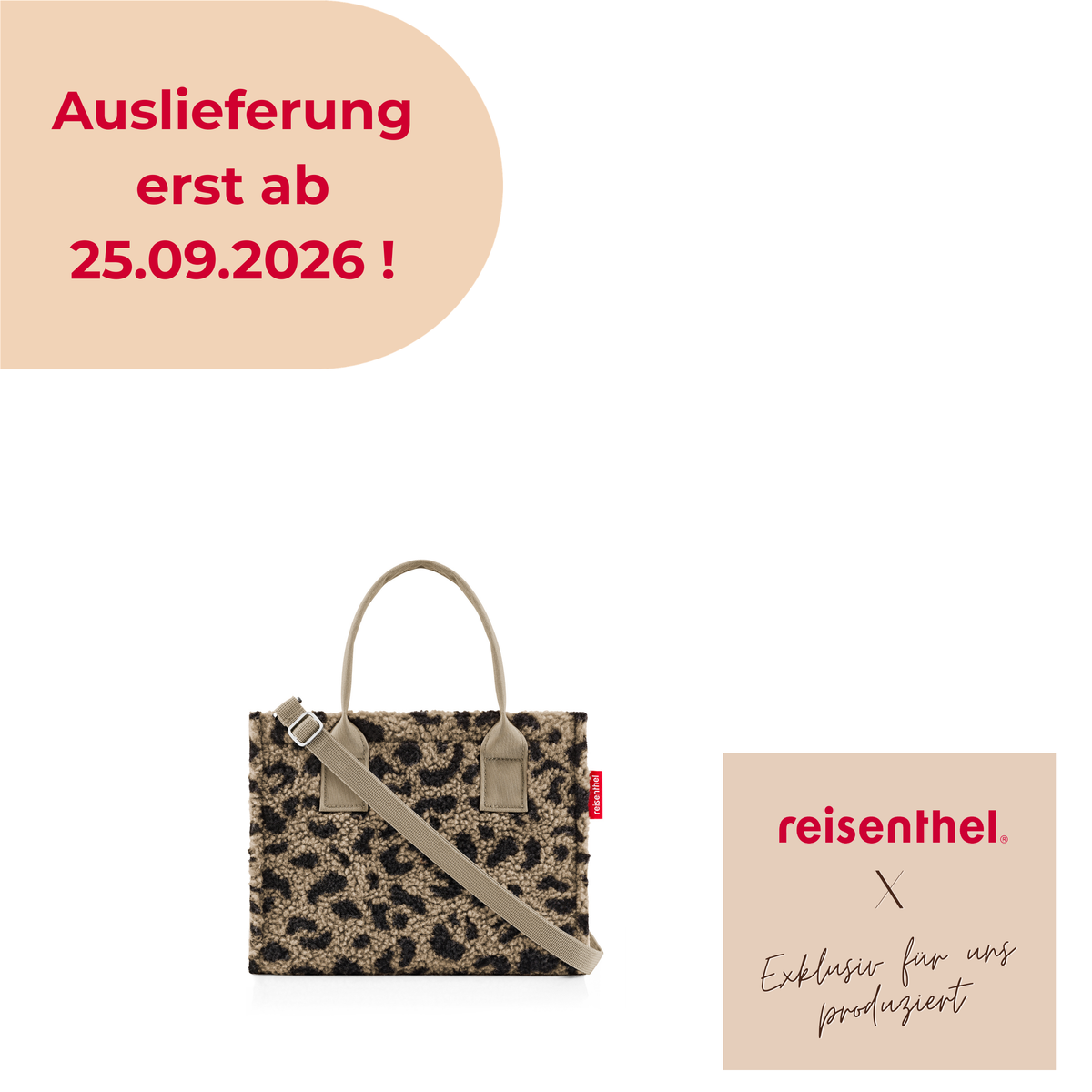 reisenthel daily shopper XS, Handtasche, Tasche, Teddy Leo Brown, 4 L, GN6305