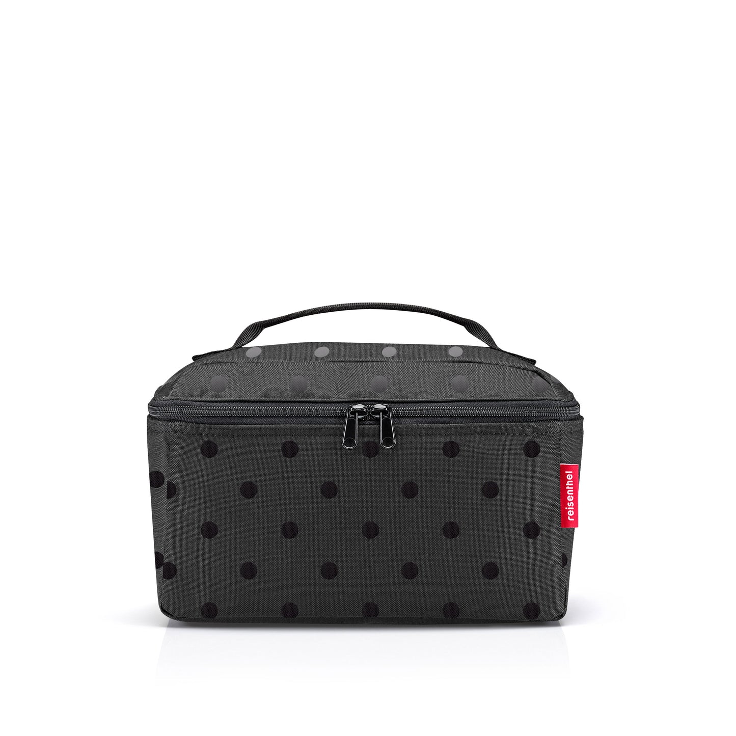 reisenthel beautycase, Kosmetiktasche, Kulturtasche, Glossy Dots Black, 4 L, FF7075