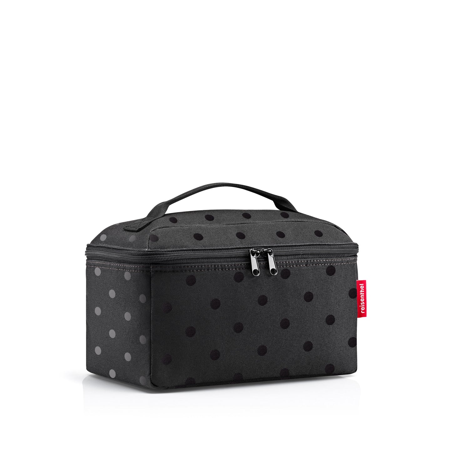 reisenthel beautycase, Kosmetiktasche, Kulturtasche, Glossy Dots Black, 4 L, FF7075
