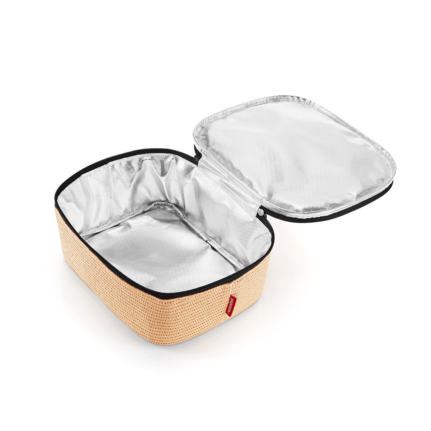 reisenthel coolerbag M pocket, Kühltasche, Isolierte Tasche, Thermotasche, Raffia Black, 4.5 L, LF7078