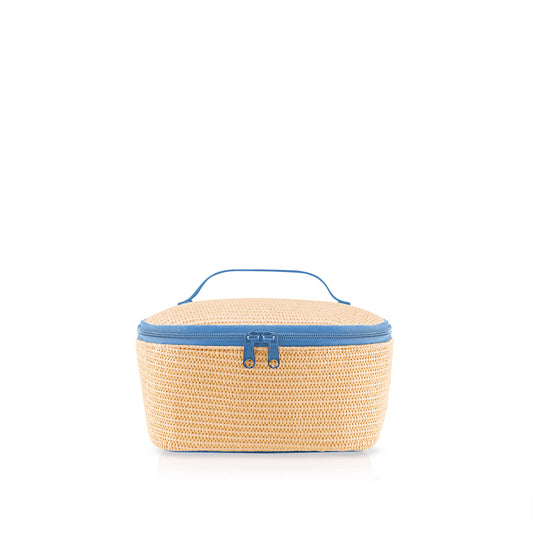 reisenthel coolerbag S pocket, Kühltasche, Isolierte Tasche, Thermotasche, Raffia Blue, 2.5 L, LG4121
