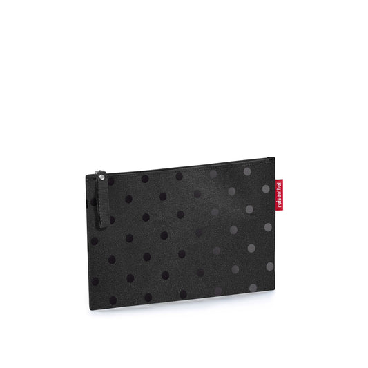 reisenthel case 1, Kosmetiktasche, Kosmetikbeutel, Schminktasche, Glossy Dots Black, LR7075