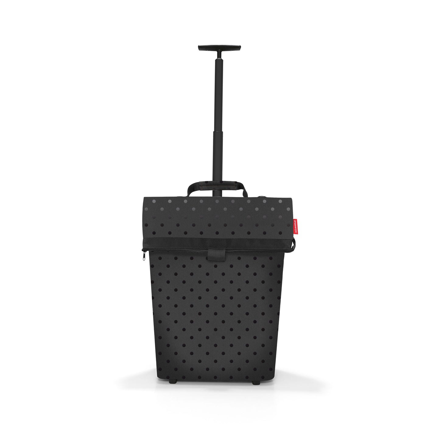 reisenthel trolley M, Einkaufstrolley, Einkaufstasche, Frame Glossy Dots Black, 43 L, NT7076