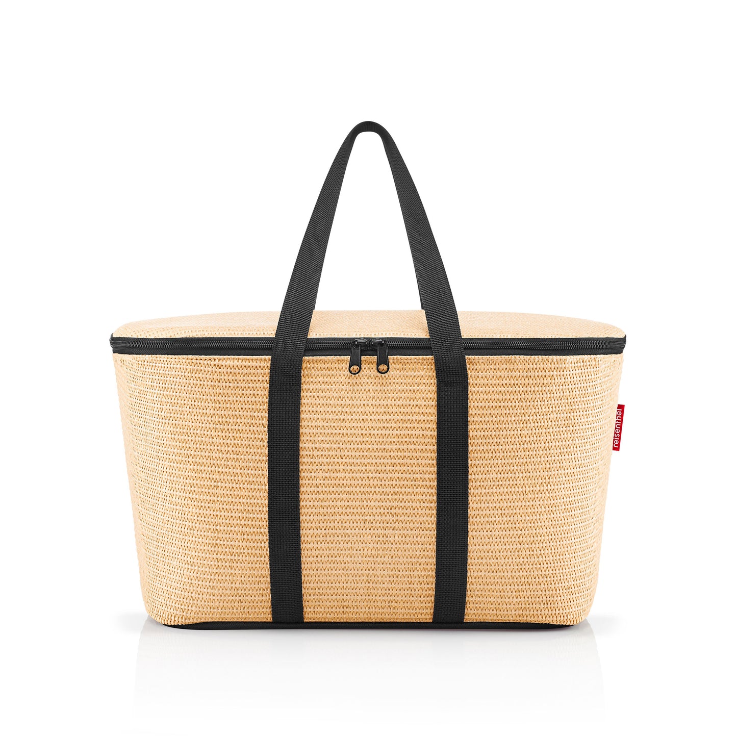 reisenthel coolerbag, Kühltasche, Isolierte Tasche, Thermotasche, Raffia Black, 20 L, UH7078