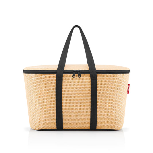 reisenthel coolerbag, Kühltasche, Isolierte Tasche, Thermotasche, Raffia Black, 20 L, UH7078