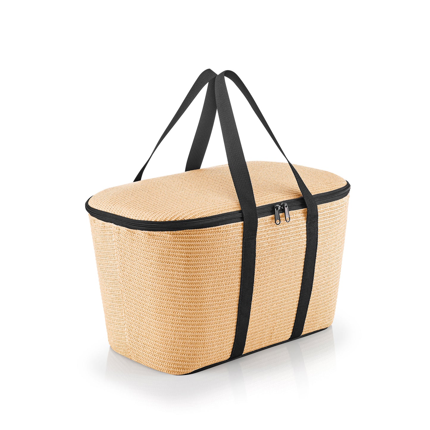 reisenthel coolerbag, Kühltasche, Isolierte Tasche, Thermotasche, Raffia Black, 20 L, UH7078