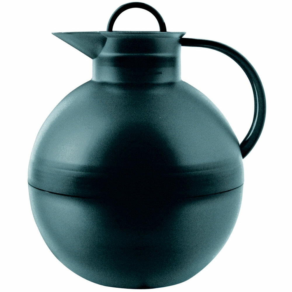 Alfi Isolierkanne Kugel, Kanne, Kaffeekanne, Drehverschluss, pflegeleichter Kunststoff, anthrazit transparent, 0.94 Liter, 115024094