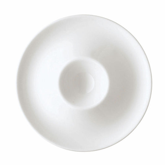 Arzberg Form 1382 Eierbecher mit Ablage, Eierhalter, Eier Becher, White, Porzellan, 41382-800001-15525