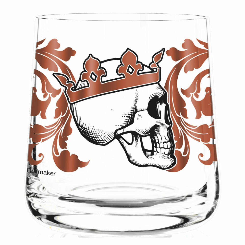 Ritzenhoff Next Whisky Tumbler, set of 2 with cleaning cloth, No. 1, 25 years, Adam Hayes, Medusa Dollmaker, glass, 250 ml